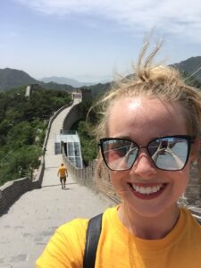 Megan at the Wall of China