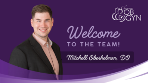 Photo of Doctor Mitchell Oberhelman with text Welcome to The Team